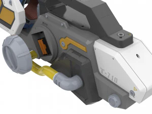 Cannone Winston Tesla - Overwatch - Pacchetto CAD STL - Uso commerciale Modello di stampa 3D