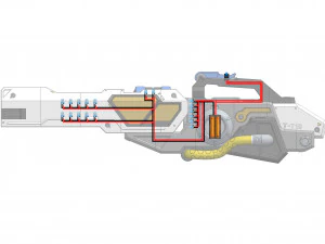 Cannone Winston Tesla - Overwatch - Pacchetto CAD STL - Uso commerciale Modello di stampa 3D