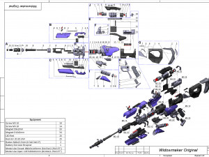 Widowmaker Original Skin - Overwatch - Printable - STL OBJ CAD bundle - Commercial Use Model do druku 3D