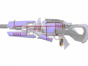 Widowmaker Original Skin - Overwatch - Stampabile - Pacchetto CAD STL OBJ - Uso commerciale Modello di stampa 3D