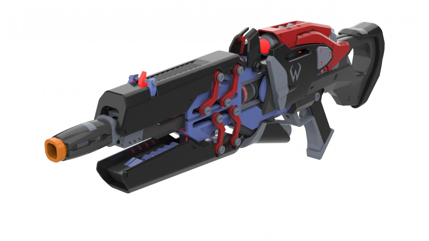 Widowmaker Noire Skin - Overwatch - Stampabile - Pacchetto CAD STL OBJ - Uso commerciale Modello di stampa 3D .c4d .max .obj .3ds .fbx .stl .blend