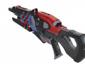 Widowmaker Noire Skin - Overwatch - Stampabile - Pacchetto CAD STL OBJ - Uso commerciale Modello di stampa 3D