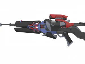 Widowmaker Noire Skin - Overwatch - Stampabile - Pacchetto CAD STL OBJ - Uso commerciale Modello di stampa 3D