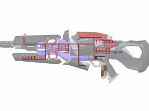 Widowmaker Noire Skin - Overwatch - Stampabile - Pacchetto CAD STL OBJ - Uso commerciale Modello di stampa 3D