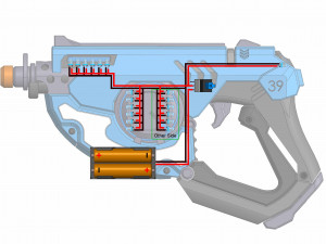 Tracer Blaster Punk Skin - Overwatch - Printable - STL OBJ CAD bundle - Commercial Use 3Dプリントモデル