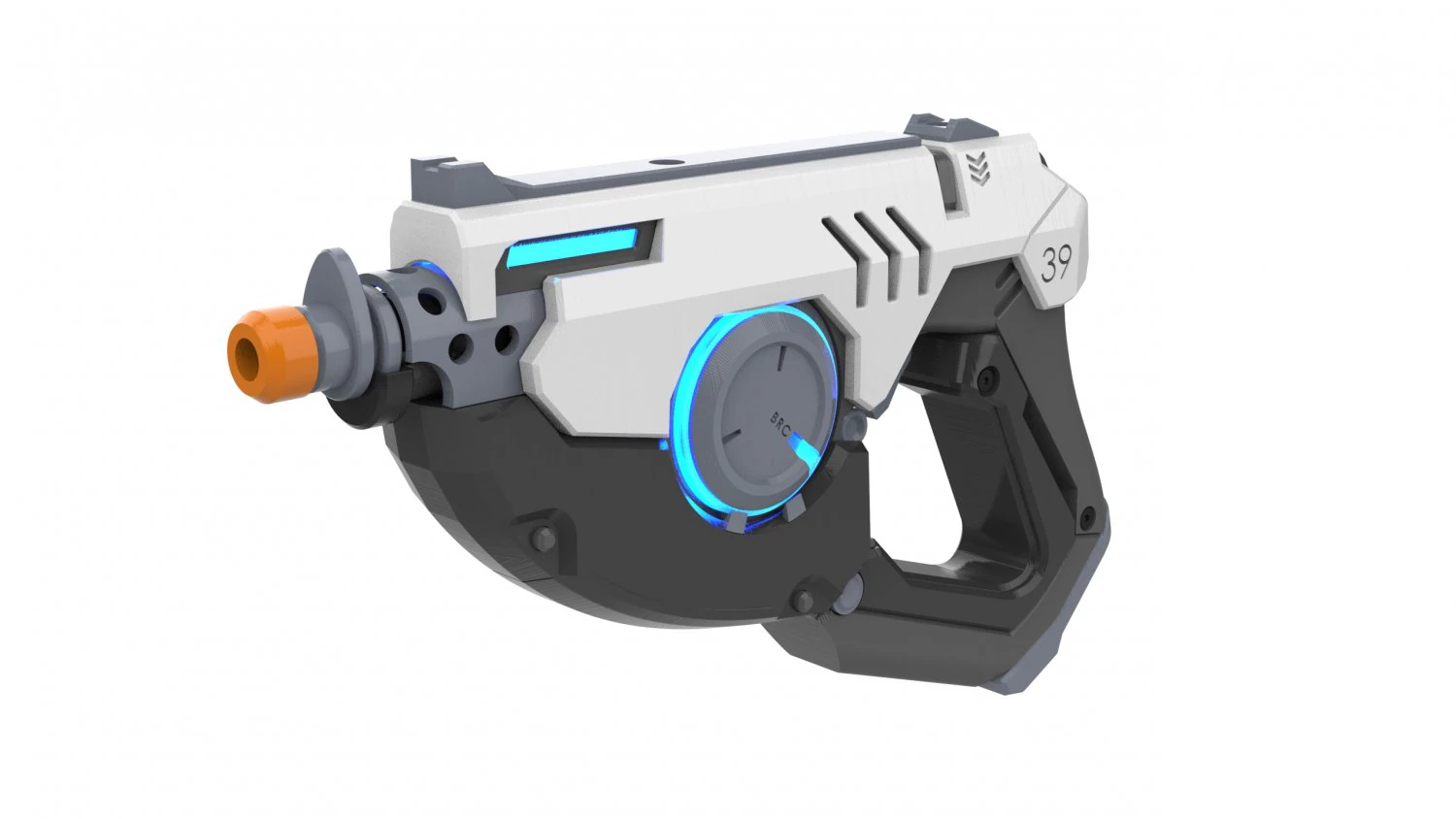 Tracer Blaster Original Skin - Overwatch - Printable - STL OBJ CAD bundle - Commercial Use 3D Print Model .c4d .max .obj .3ds .fbx .stl .blend 
