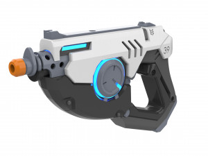 Tracer Blaster Original Skin - Overwatch - Printable - STL OBJ CAD bundle - Commercial Use 3Dプリントモデル
