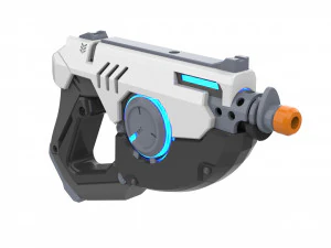 Tracer Blaster Original Skin - Overwatch - Printable - STL OBJ CAD bundle - Commercial Use 3D Print Model