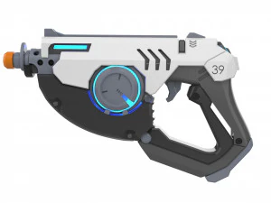 Tracer Blaster Original Skin - Overwatch - Printable - STL OBJ CAD bundle - Commercial Use 3D Print Model