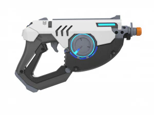 Tracer Blaster Original Skin - Overwatch - Printable - STL OBJ CAD bundle - Commercial Use 3D Print Model