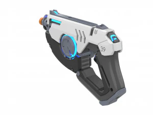Tracer Blaster Original Skin - Overwatch - Printable - STL OBJ CAD bundle - Commercial Use 3D Print Model