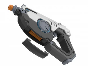 Tracer Blaster Original Skin - Overwatch - Printable - STL OBJ CAD bundle - Commercial Use 3D Print Model