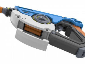 Tracer Blaster Mach T Skin - Overwatch - Printable - STL OBJ CAD bundle - Commercial Use 3D Принт Модель