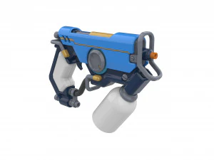 Tracer Graffiti Skin Blaster - Overwatch - Printable - STL OBJ CAD bundle - Commercial Use 3D Print Model