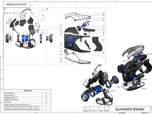 Symmetra Blaster - Overwatch - Printable - STL OBJ CAD bundle - Commercial Use 3D Print Model
