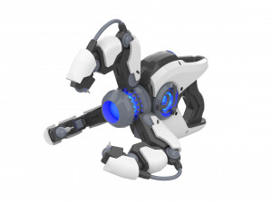 Symmetra Blaster - Overwatch - Printable - STL OBJ CAD bundle - Commercial Use 3Dプリントモデル