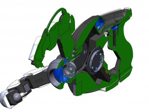 Symmetra Blaster - Overwatch - Printable - STL OBJ CAD bundle - Commercial Use Model do druku 3D
