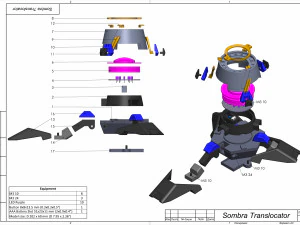 Sombra Translocator - Overwatch - Printable - STL OBJ CAD bundle - Commercial Use 3D Print Model