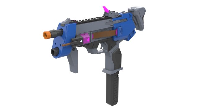 Sombra Cannon Original Skin - Overwatch - Printable - STL OBJ CAD bundle - Commercial Use 3D Print Model .c4d .max .obj .3ds .fbx .stl .blend 