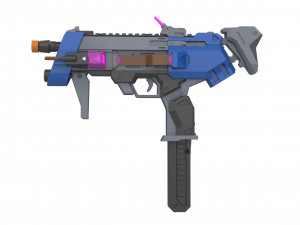 Sombra Cannon Original Skin - Overwatch - Printable - STL OBJ CAD bundle - Commercial Use 3D Print Model