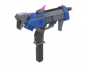 Sombra Cannon Original Skin - Overwatch - Printable - STL OBJ CAD bundle - Commercial Use 3D Print Model