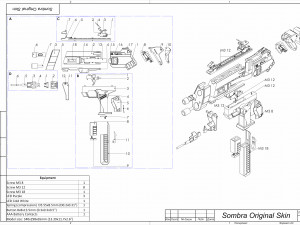 Sombra Cannon Original Skin - Overwatch - Printable - STL OBJ CAD bundle - Commercial Use 3D Print Model