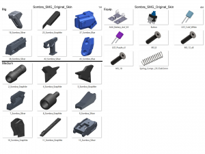 Sombra Cannon Original Skin - Overwatch - Printable - STL OBJ CAD bundle - Commercial Use 3D Print Model
