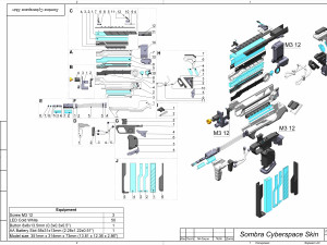 Sombra Cannon Cyberspace Skin - Overwatch - Printable - STL OBJ CAD bundle - Commercial Use 3D Print Model