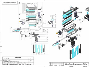 Sombra Cannon Cyberspace Skin - Overwatch - Para impress&atilde;o - Pacote STL OBJ CAD - Uso comercial Modelo de Impressão 3D