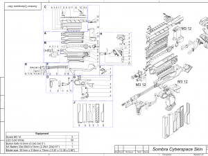 Sombra Cannon Cyberspace Skin - Overwatch - Para impress&atilde;o - Pacote STL OBJ CAD - Uso comercial Modelo de Impressão 3D