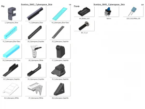 Sombra Cannon Cyberspace Skin - Overwatch - Para impress&atilde;o - Pacote STL OBJ CAD - Uso comercial Modelo de Impressão 3D