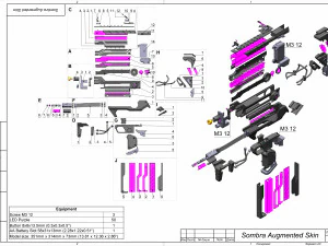 Sombra Cannon Augmented Skin - Overwatch - Imprim&iacute;vel - Pacote STL OBJ CAD - Comercial Modelo de Impressão 3D