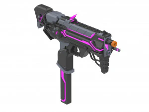 Sombra Cannon Augmented Skin - Overwatch - Imprim&iacute;vel - Pacote STL OBJ CAD - Comercial Modelo de Impressão 3D