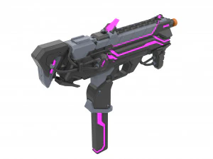Sombra Cannon Augmented Skin - Overwatch - Imprim&iacute;vel - Pacote STL OBJ CAD - Comercial Modelo de Impressão 3D