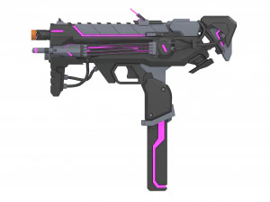 Sombra Cannon Augmented Skin - Overwatch - Imprim&iacute;vel - Pacote STL OBJ CAD - Comercial Modelo de Impressão 3D
