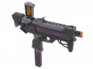 Sombra Cannon Augmented Skin - Overwatch - Printable - STL OBJ CAD bundle - Commercial 3D Baskı Modeli