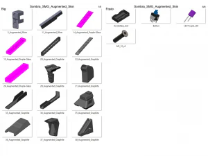 Sombra Cannon Augmented Skin - Overwatch - Imprim&iacute;vel - Pacote STL OBJ CAD - Comercial Modelo de Impressão 3D