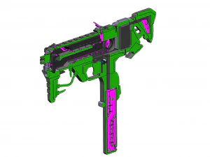 Sombra Cannon Augmented Skin - Overwatch - Imprim&iacute;vel - Pacote STL OBJ CAD - Comercial Modelo de Impressão 3D