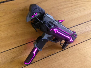 Sombra Cannon Augmented Skin - Overwatch - Imprim&iacute;vel - Pacote STL OBJ CAD - Comercial Modelo de Impressão 3D