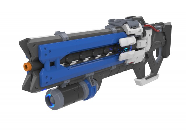 Soldier 76 Pulse Rifle - Overwatch - Printable - STL OBJ CAD bundle - Commercial Use 3Dプリントモデル .c4d .max .obj .3ds .fbx .stl .blend 