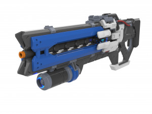 Soldier 76 Pulse Rifle - Overwatch - Printable - STL OBJ CAD bundle - Commercial Use Model do druku 3D
