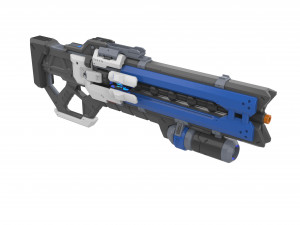Soldier 76 Pulse Rifle - Overwatch - Printable - STL OBJ CAD bundle - Commercial Use 3Dプリントモデル