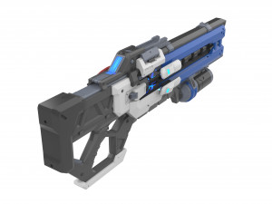 Soldier 76 Pulse Rifle - Overwatch - Printable - STL OBJ CAD bundle - Commercial Use 3Dプリントモデル
