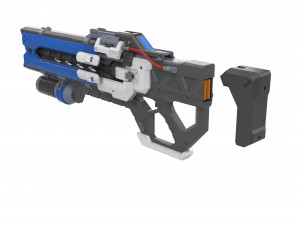Soldier 76 Pulse Rifle - Overwatch - Printable - STL OBJ CAD bundle - Commercial Use 3Dプリントモデル