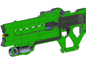 Soldier 76 Pulse Rifle - Overwatch - Printable - STL OBJ CAD bundle - Commercial Use 3Dプリントモデル