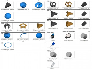 Sigma Hyperspheres - Overwatch - Printable - STL OBJ CAD bundle - Commercial Use 3Dプリントモデル