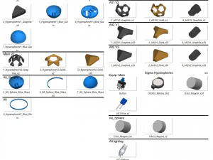 Sigma Hyperspheres - Overwatch - Para impress&atilde;o - Pacote STL OBJ CAD - Uso comercial Modelo de Impressão 3D