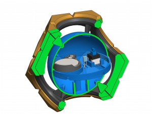 Sigma Hyperspheres - Overwatch - Printable - STL OBJ CAD bundle - Commercial Use 3Dプリントモデル