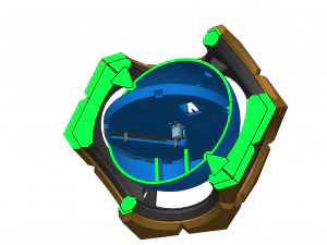Sigma Hyperspheres - Overwatch - Para impress&atilde;o - Pacote STL OBJ CAD - Uso comercial Modelo de Impressão 3D