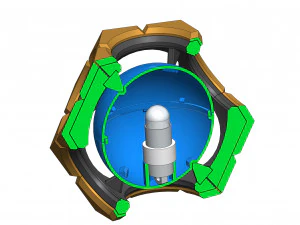 Sigma Hyperspheres - Overwatch - Para impress&atilde;o - Pacote STL OBJ CAD - Uso comercial Modelo de Impressão 3D